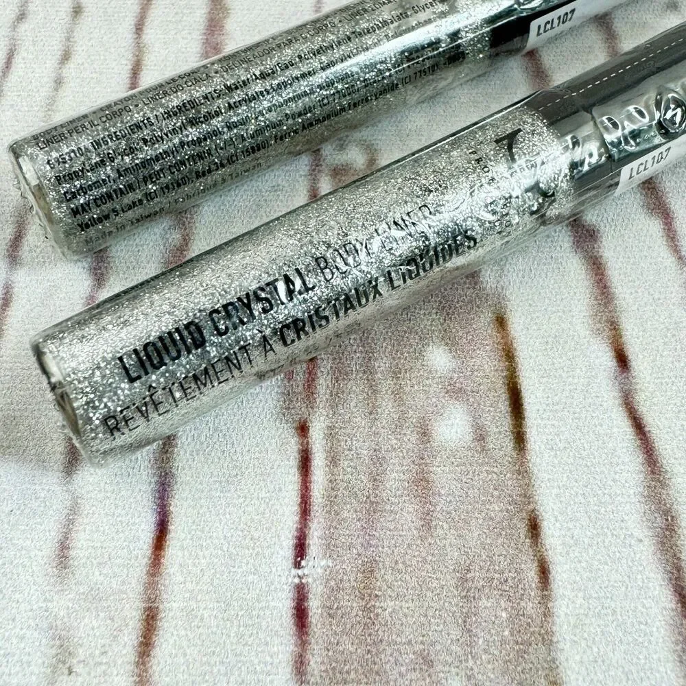 NYX Professional Makeup Liquid Crystal Liner Crystal Silver  Pack of 2 LCL 107